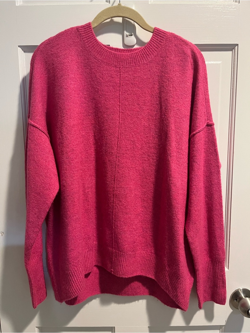Vince Camuto Bright Pink Crewneck Sweater